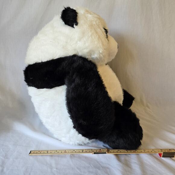 Hugs Baby Plush Toy Panda Bear Black White 15.75" x 15.75" x 13" NWT - Picture 15 of 16